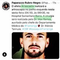 Jogador Arrascaeta do CRF e Seleção Uruguaia