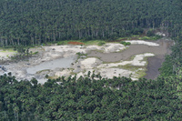 Imagen aérea de las consecuencias de la minería ilegal en la amazonía peruana, febrero de 2019 Cristobal Bouroncle / Reuters