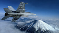 Un caza F/A-18F Super Hornet de la Marina de EE.UU. vuela sobre el Monte Fuji, en Japón, el 29 de enero de 2020. EE.UU. Navi/Lt. Alex Grammar / Reuters