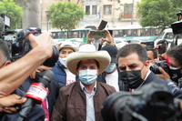 El candidato de Perú Libre, Pedro Castillo, en Lima, 15 de junio de 2021 Sebastian Castaneda / Reuters