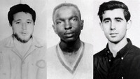 Activistas de derechos civiles asesinados cerca de Filadelfia, en Misisipi (EE.UU.), el 21 de junio de 1964. FBI / AP