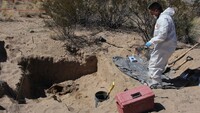 Búsqueda de cuerpos en fosas clandestinas de Chihuahua, México, 2 de marzo de 2018 Herika Martinez / AFP