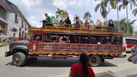 Desplazados de distintas zonas rurales de Ituango llegan al casco urbano de la localidad Twitter / REDOSC