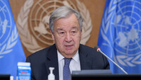 El secretario general de la ONU, Antonio Guterres, durante el Foro de las Principales Economías sobre Energía y Clima, el 17 de septiembre de 2021. Manuel Elias / via Xinhua / www.globallookpress.com