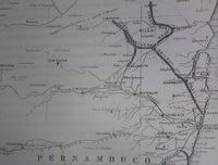 MAPA nº 3. Traçado da The Great Northern Brazil Railway, que não saiu do papel. Fonte: Public Record Office, Londres.