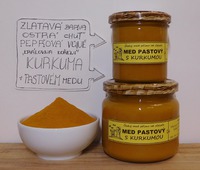 Český med pastový s kurkumou