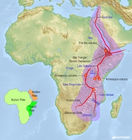 De Grote Slenk van Oost-Afrika.