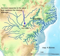 The Zambezi captures many interior rivers.