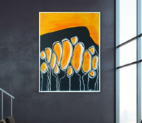 SAANA 116x89x2cm. Ripustusvalmis akryylimaalaus. 695€