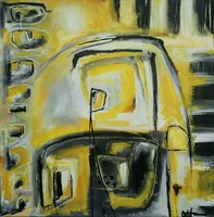 ARINA 60x60x4cm. Ripustusvalmis akryylimaalaus canvaspohjaan. 240€