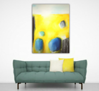 ILLUUSIO 116x89x2cm. Ripustusvalmis akryylimaalaus canvaspohjaan. 990€