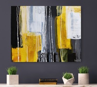 KEVÄT l. 73X60X2cm. Mustat reunat. Myyty