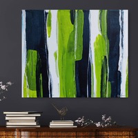 VUOKSI 73X60X2cm. 150€. Kuvio jatkuu reunoille.
