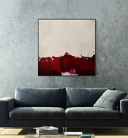 RUUSUTARHA 100X100X4cm. Myyty. 1540€. Nähtävillä/myynnissä Galleria Foggan taidelainaamossa. Ripustusvalmis akryylimaalaus. Mustat reunat.