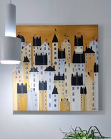 TÄMÄ KAUPUNKI 90x90x4cm. MYYTY