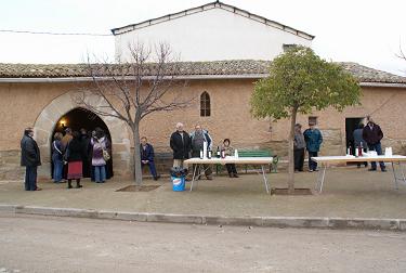 Exterior de San Sebastian de Lomba