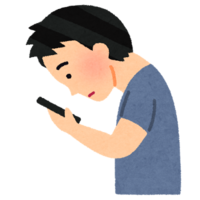 この様に首が下がっています