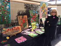 de Rembrandt Art Market op het Rembrandtplein in Amsterdam.