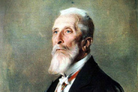 Gróf Apponyi Albert portréja - László Fülöp Elek festménye (részlet)