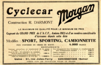 Publicité parue dans Moto Revue du 01 décembre 1923